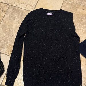 Bloomingdale's Black and White Knit Sweater